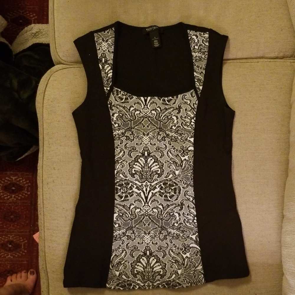 White House Black Market Structured Top